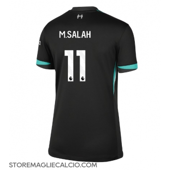 Liverpool Mohamed Salah #11 Maglia Gara Trasferta Repliche 2024-25 Donna